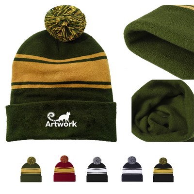 Striped Knitted Hat