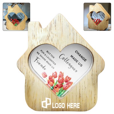 Customizable Heart-Shaped House Night Light