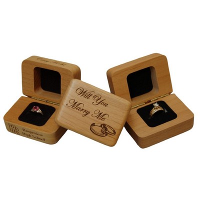 Hardwood Box Ring Box