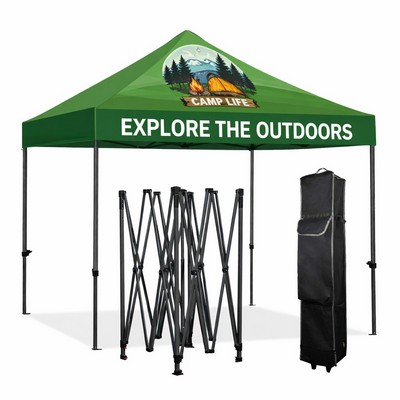 10' x 10' Black Steel Frame Sublimated Tent Kit