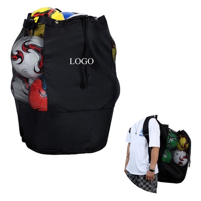 Large Drawstring Mesh Socce Ball Bag For Ball Sports