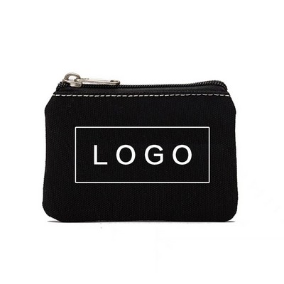 Mini Solid Color Canvas Coin Purse