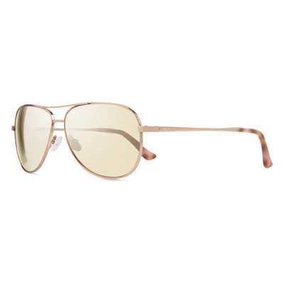 Revo Relay Rose Gold Aviator Sunglasses