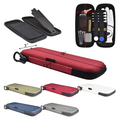 Golf Glove Holder with Hinging Stiff Shaper