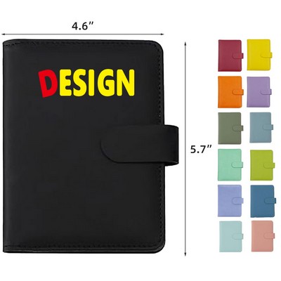 Leather Passport Holder with Pen