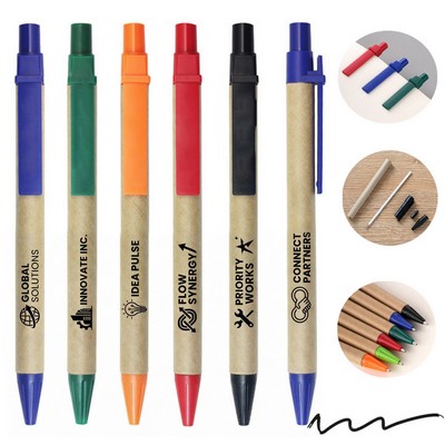 Eco-Friendly Recycled Paper Ballpoint Pen