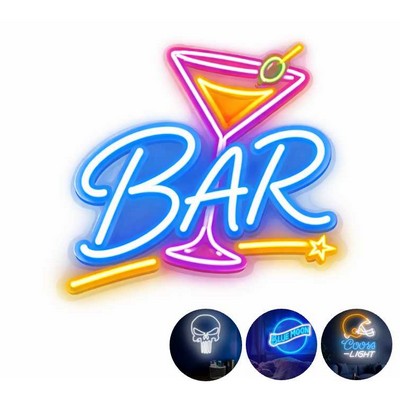 LED Neon Light Sign USB Bar Room Lighting Display Decor