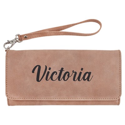 Blush Pink Leatherette Wallet
