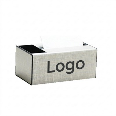 Modern Tissue Box Cover With Storage Compartment