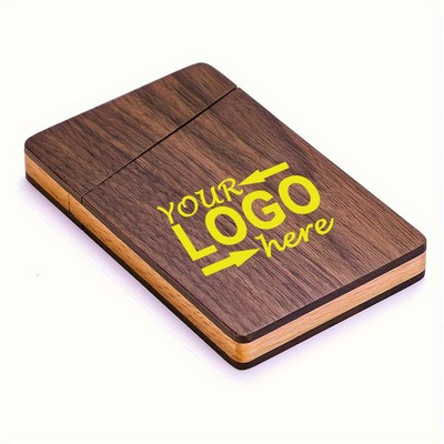 Walnut Wood Business Card Holder