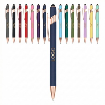 Stylus Retractable Ballpoint Pen With Stylus Tip
