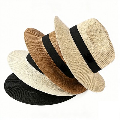 Summer sun protection straw hat