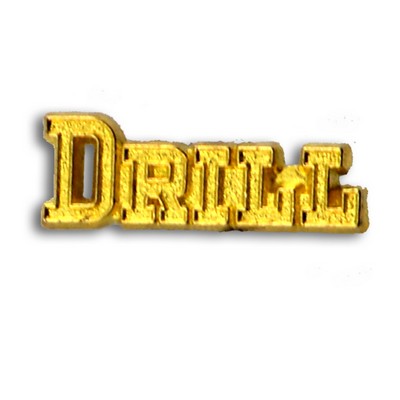 Drill Chenille Letter Pin