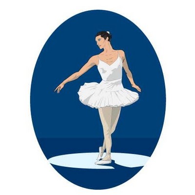 Ballerina Maxi Magnet (10 Square Inch)