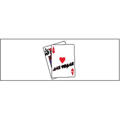 Las Vegas Blackjack Panoramic Badge w/ Bar Pin (1 5/8"x4 5/8")