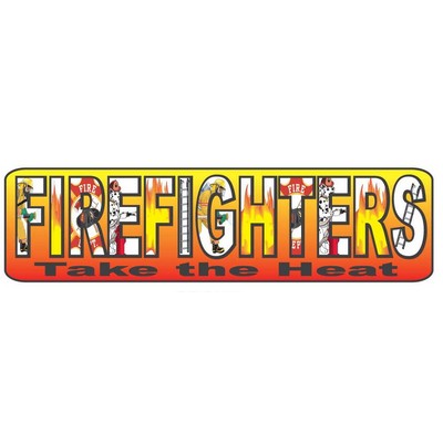 Fireman Slogan Executive Magnet w/ Full Magnetic Back (4 Square Inch)