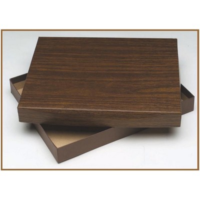 Walnut Foiled Gift Box - Holds Plaque 8"x10"x1"