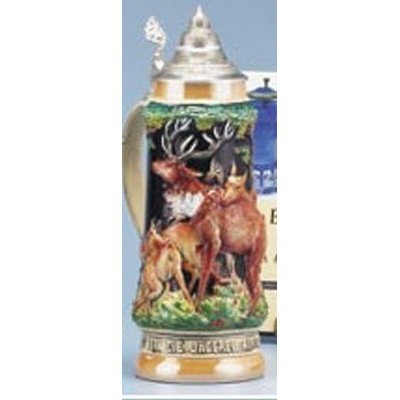 14-3/4" Elk Family Stein Mug