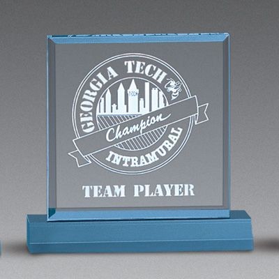 Small Straight Bevel Award (4"x4")