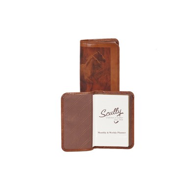 Leather Personal Weekly Planner w/Image