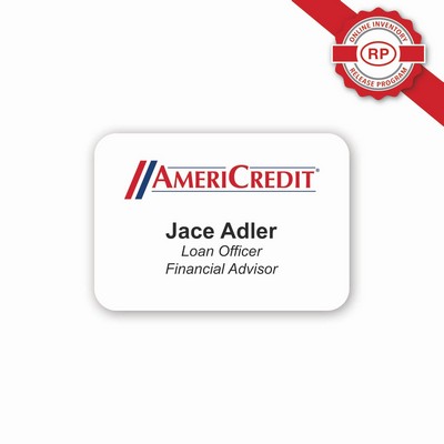 Laminated Name Badge Full Color (2"x2.875") Rectangle