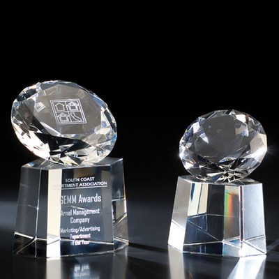 3 1/8" Crystal Diamond on Base