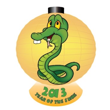 Year of The Snake Executive Magnet w/ Full Magnetic Back (10 Square Inch)