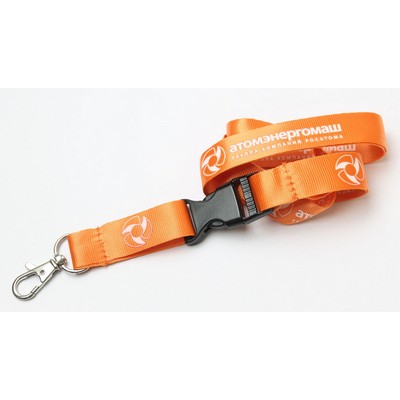 1/2" Orange Nylon Lanyard (12 Mil)