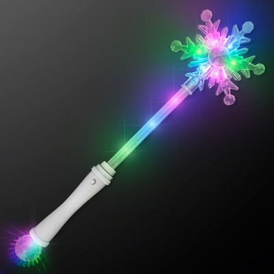 Deluxe Winter Snowflake LED Party Wands - BLANK