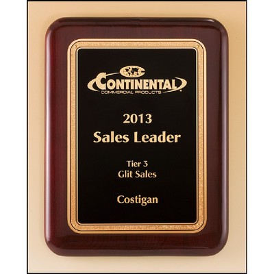Rosewood Piano Finish Plaque (8" x 10.5")