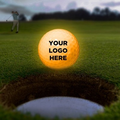 Yellow Night Flyer Golf Ball(Pad Printed)