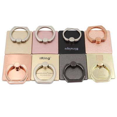 Square Aluminum Cell Phone Grip Ring Stand