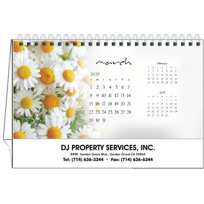 Blossoms 2026 Desktop Calendar w/Flexible Easel