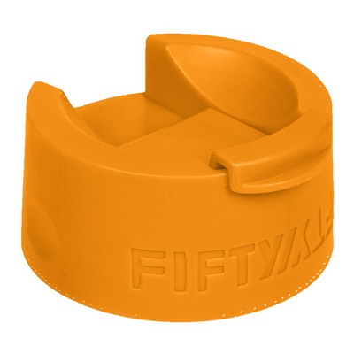 Solar Orange Wide Mouth Flip Lid