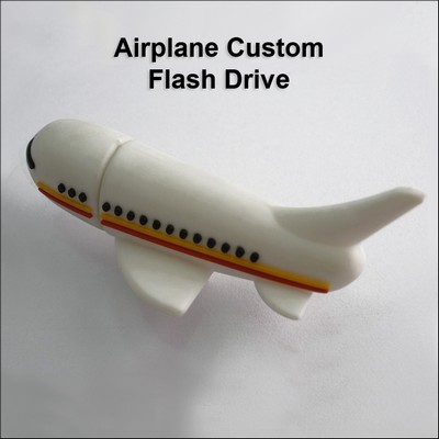 Airplane Custom Flash Drive - 128 MB Memory
