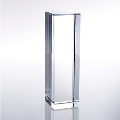 Rectangular Column Optic Crystal Award - Small