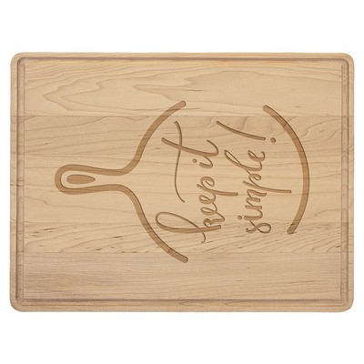 Maple Cutting Board with Drip Ring
