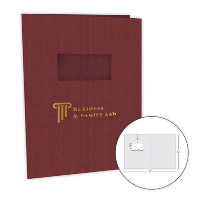 Standard 1 Piece Report & Tax Cover with Window