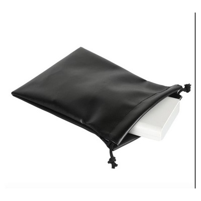 PU Leather Drawstring Pouch (5.91" x 7.87")