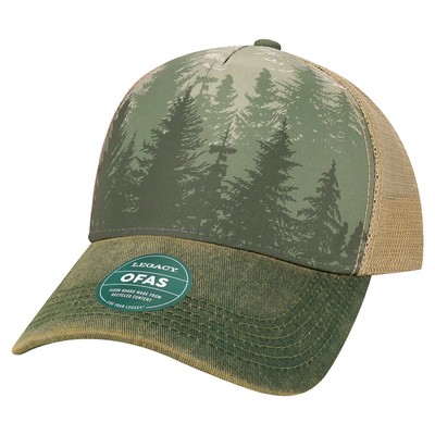Legacy® Old Favorite Five-Panel Trucker Cap (Blank)