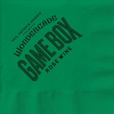 Emerald Green 3-Ply Cocktail Beverage Napkins - Custom Digital Print
