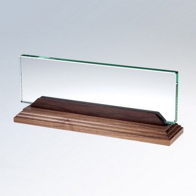 Nameplate w/Walnut Base