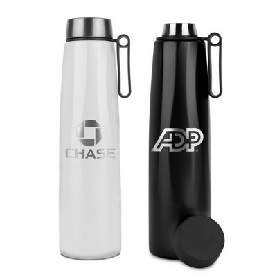 25oz. Bridgeport Insulated Recycled Stainless Steel Water Bottle w/Loop Strap