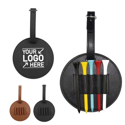 Leather Golf Tees Holder