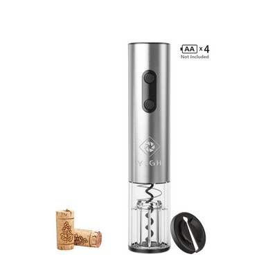 Aluminum Electric Wine Opener w/ Foil Cutter