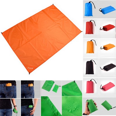 70.92 x 78.8" Large Sand Free Beach Mat Pocket Blanket