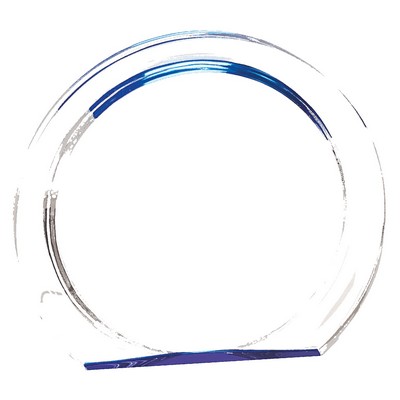 5.375" Blue Round Halo Acrylic