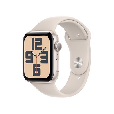 Apple Watch Se Gps 44Mm Starlight Aluminum Case W/ Starlight M/L Sport Band