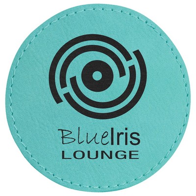 Round Leatherette Patch with Adhesive