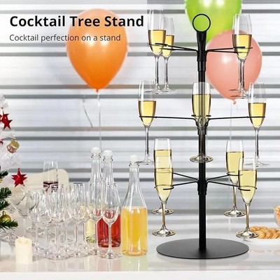 Tabletop Cocktail Tree Glass Display Rack